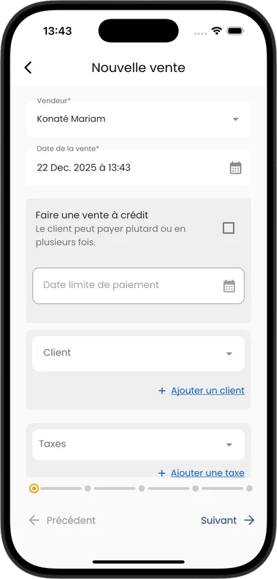 Gestion des ventes